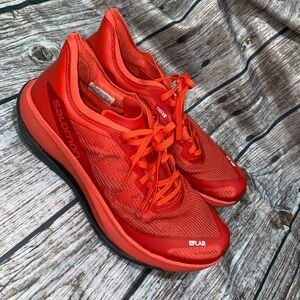 Salomon S/LAB phantasm CF RED running sneaker SZ M6 W7